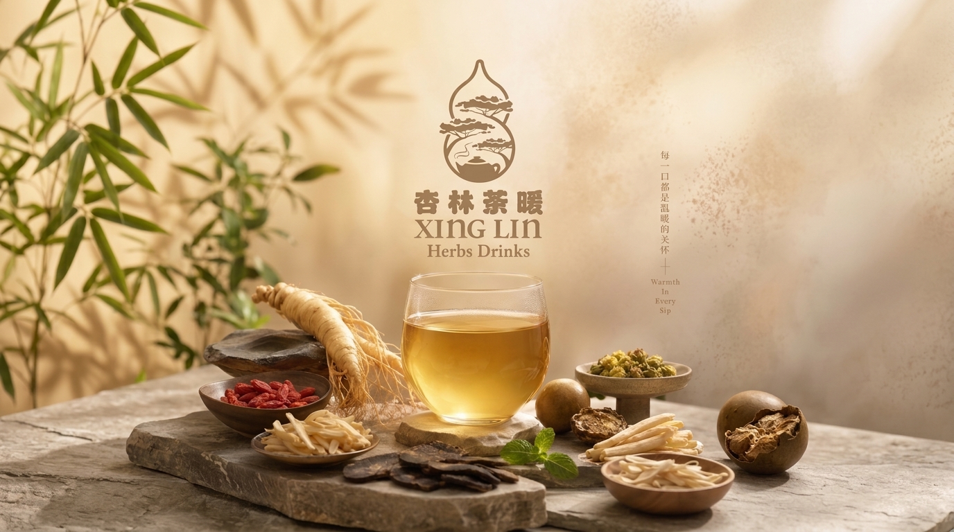 杏林茶暖 Xing Lin Herbs Drinks Banner